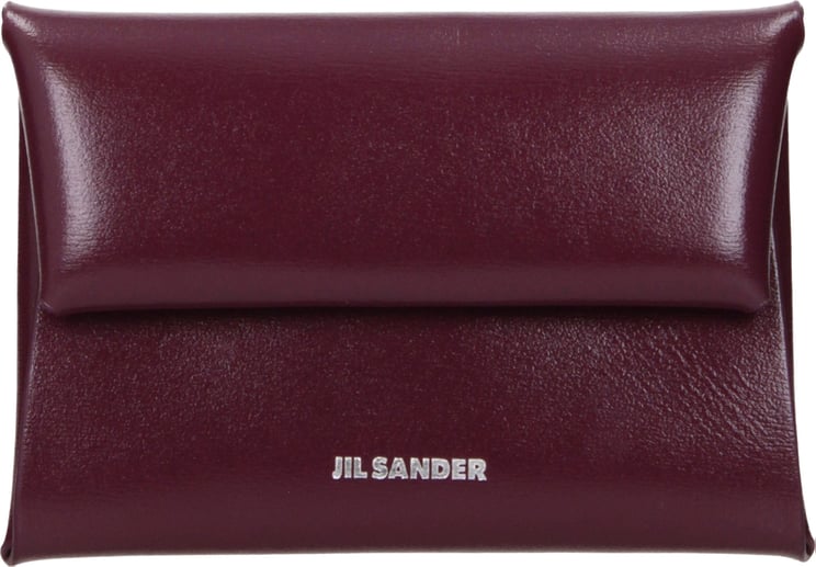 Jil Sander Jil Sander Red Leather Wallet