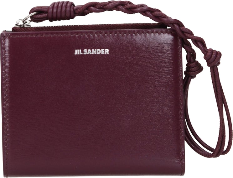 Jil Sander Jil Sander Red Leather Wallet