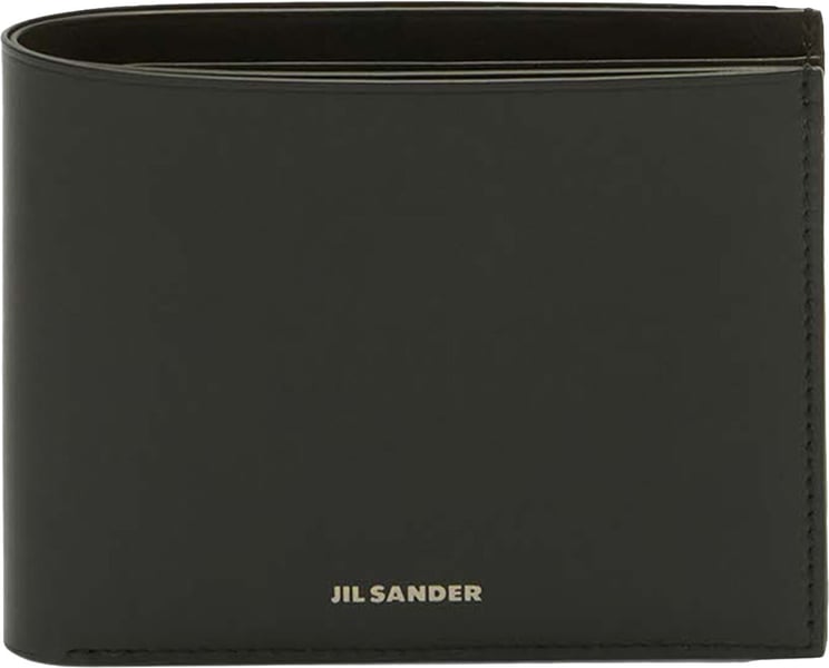 Jil Sander Black Compact Calf Leather Wallet