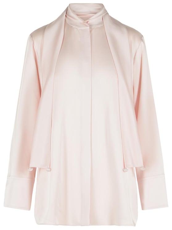 Jil Sander 'Fiocco' Pink Acetate And Viscose Shirt