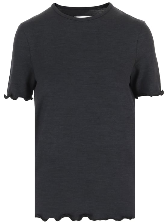 Jil Sander Black Silk Blend T-Shirt