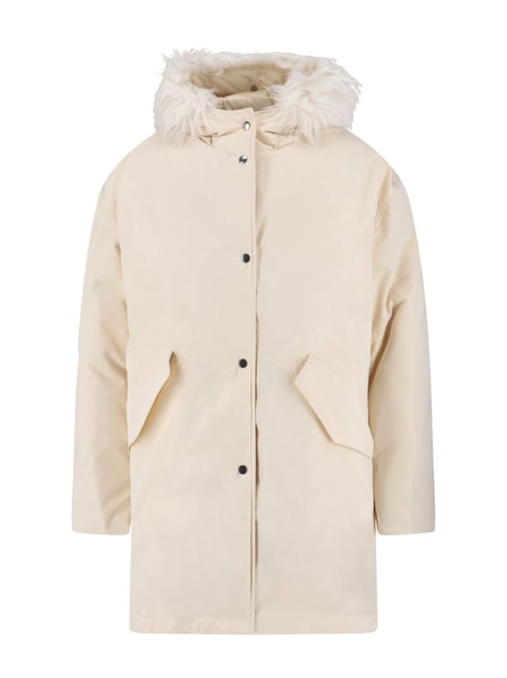 Jil Sander Faux Fur Parka – Cream