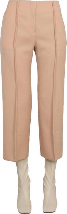 Jil Sander Cropped Wide-Leg Wool Pants