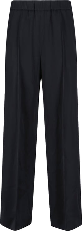 Jil Sander Tailored Wide-Leg Pants with Mid-Rise Waistband