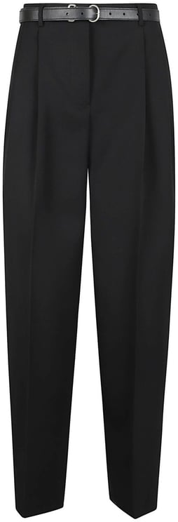 Jil Sander Pleat-Detail Straight Leg Trousers With Mid-Rise Waist
