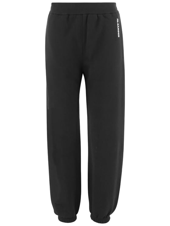 Jil Sander Black Relaxed Fit Cotton Cropped Pants