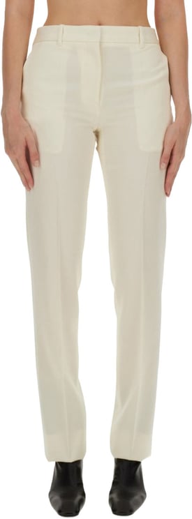 Jil Sander Tailored Wool Pants With Classic Waistband