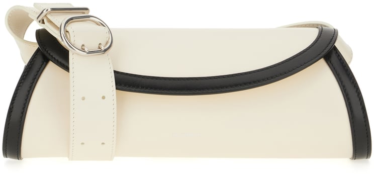 Jil Sander Jil Sander Two-tone leather small Cannolo shoulder bag