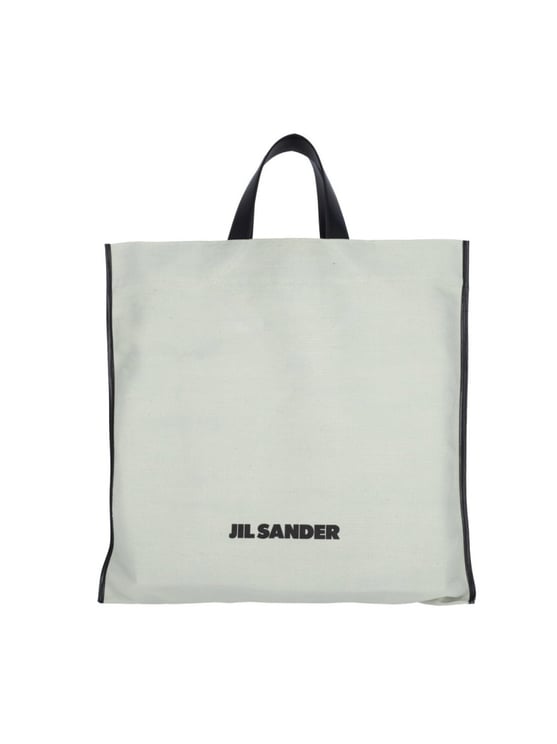 Jil Sander "Square" Tote Bag – White