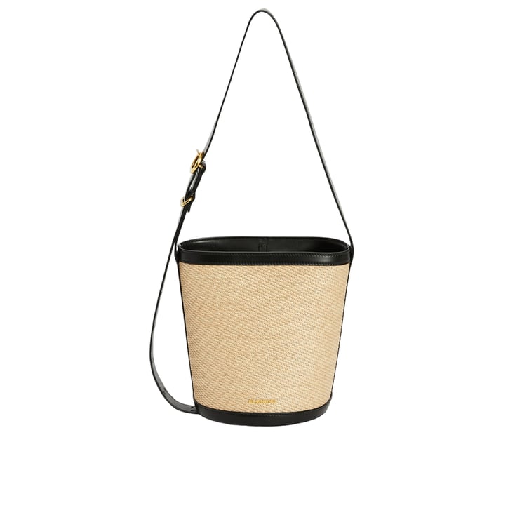 Jil Sander Cannolo Bucket Bag With Leather