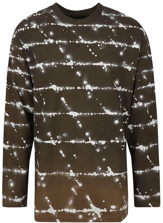 Jil Sander Long-Sleeved Splatter Pattern T-Shirt
