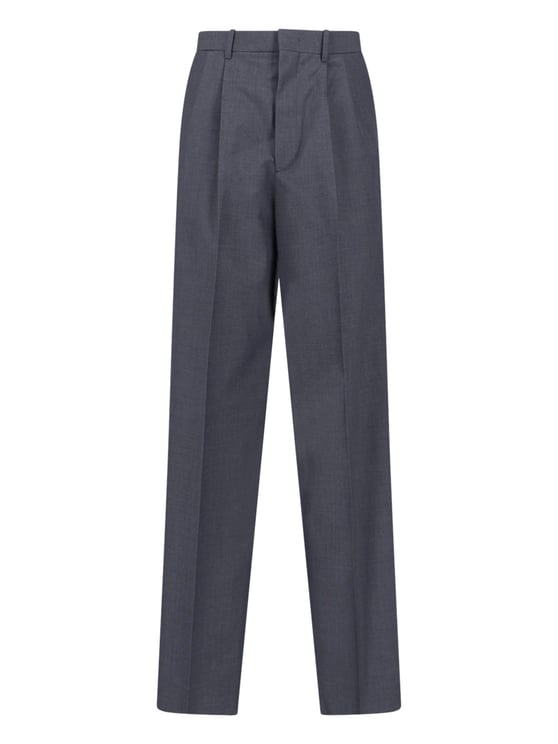 Jil Sander Tailored Wool Trousers – Grey