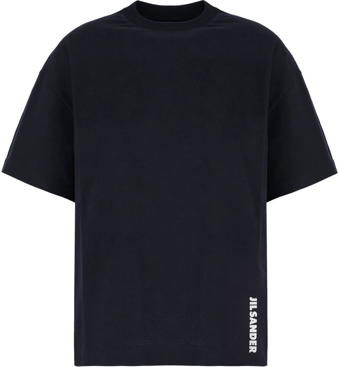 Jil Sander Jil Sander Midnight blue cotton t-shirt