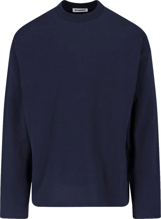 Jil Sander Black Crewneck Long-Sleeve Cotton T-Shirt