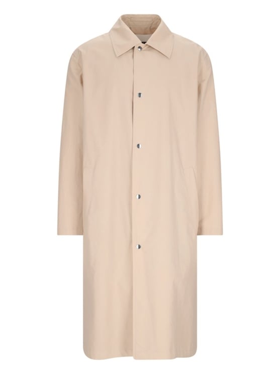 Jil Sander Logo Trench Coat – Beige