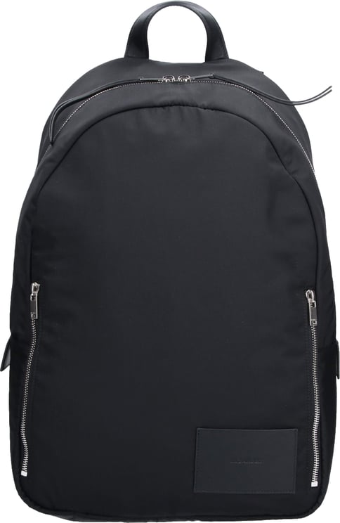 Jil Sander Black Urban Double Zip Fabric Backpack