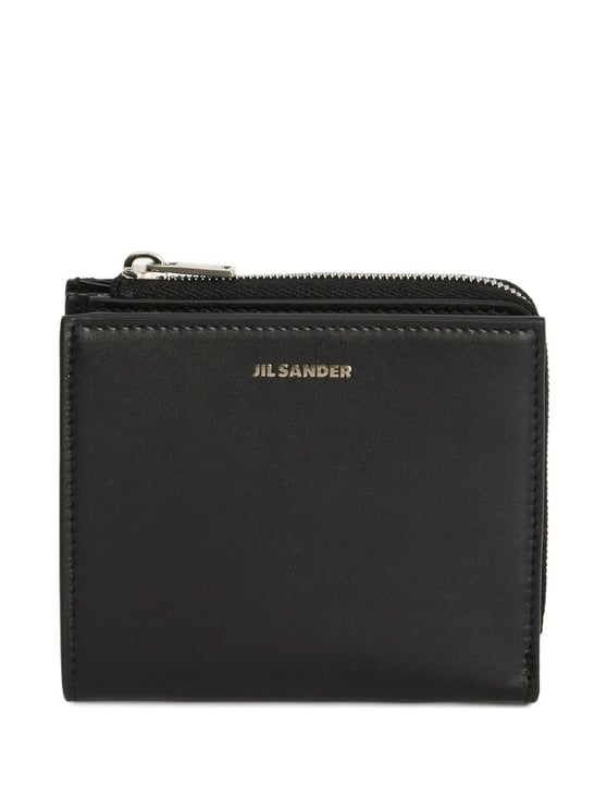 Jil Sander Compact Minimalist Portafoglio Metallic Wallet