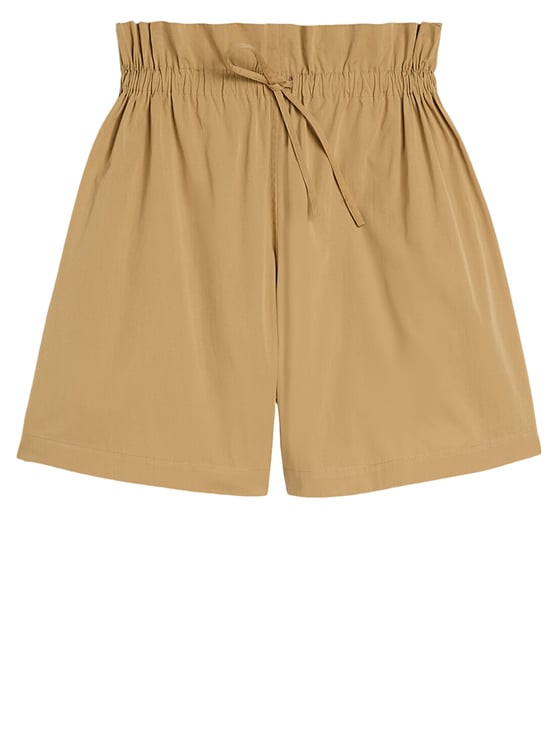 Jil Sander Loose-Fit Cotton Poplin Shorts With High Waist