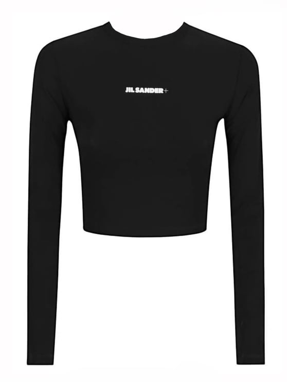 Jil Sander Cropped Top With Long Sleeves Polyamide Blouse