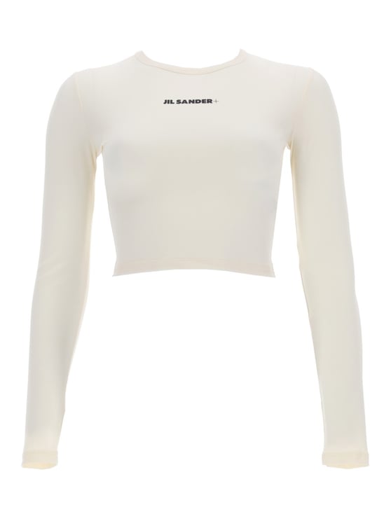 Jil Sander Fitted Cropped Polyamide-Blend Long Sleeve Top