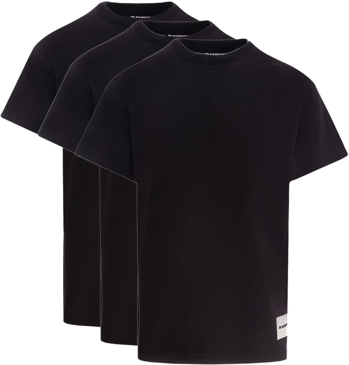 Jil Sander Organic cotton t-shirt set with logo label