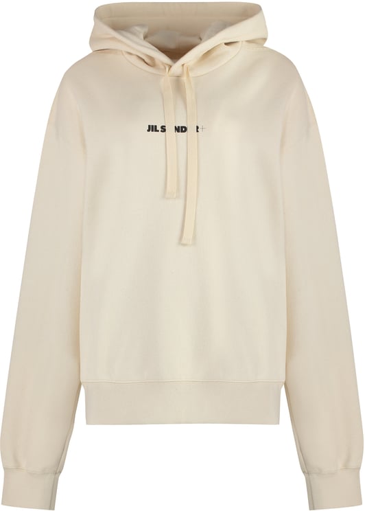 Jil Sander Logo cotton hoodie