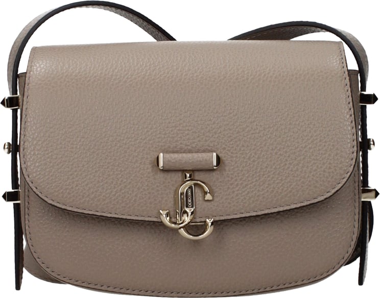 Jimmy Choo Jimmy Choo Gray Leather Crossbody Bag