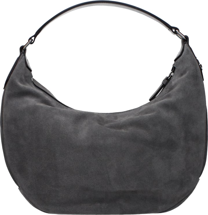 Jimmy Choo Jimmy Choo Gray Leather Shoulder Bag