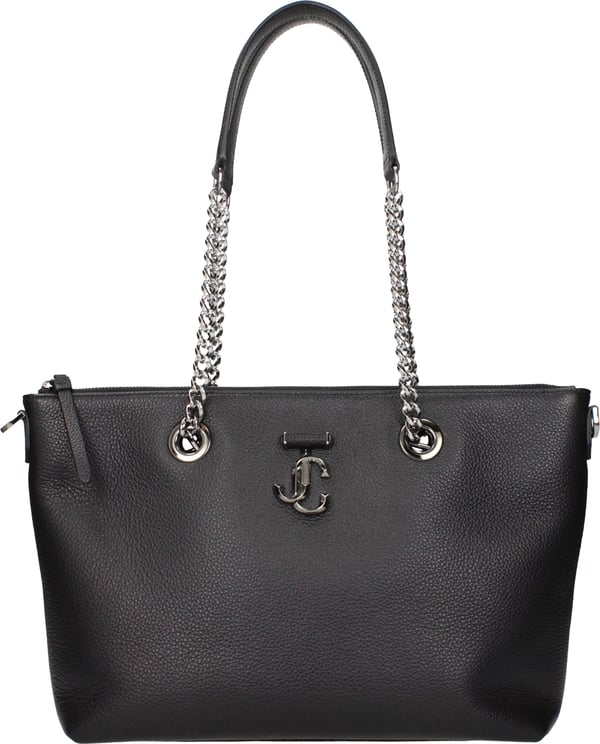 Jimmy Choo Jimmy Choo Black Leather Shoulder Bag