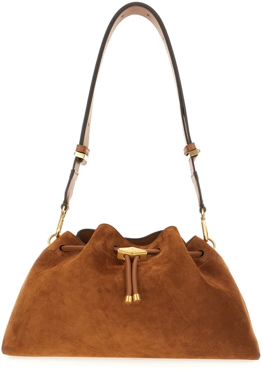 Jimmy Choo Jimmy Choo Brown suede medium Cinch shoulder bag