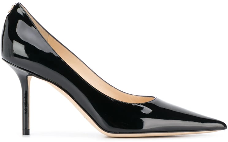 Jimmy Choo Black Love 85 Patent Leather Pumps
