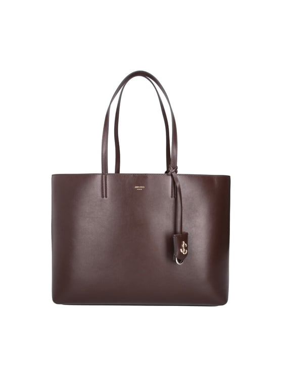Jimmy Choo Brown Nine2Five Calf Leather Tote Bag