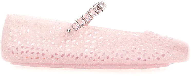 Jimmy Choo Jimmy Choo Pink rubber Jelly ballerinas