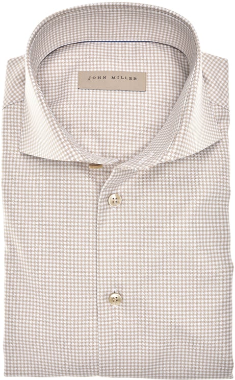 John Miller John Miller  Lange Mouw Overhemden Lichtbruin 5141564