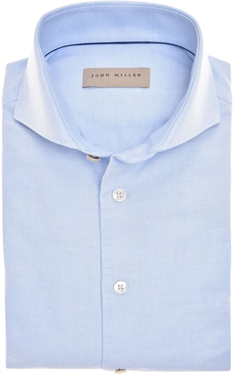 John Miller John Miller  Lange Mouw Overhemden Lichtblauw 5142031