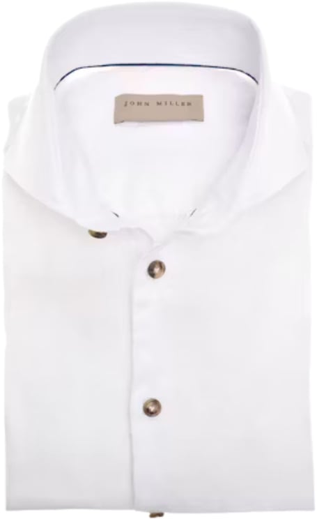 John Miller John Miller  Lange Mouw Overhemden Wit 5142125