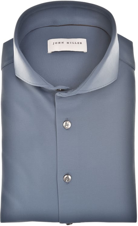 John Miller John Miller Overhemd Slim Fit  Donkerblauw 5142675