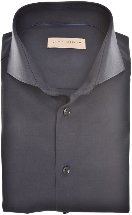 John Miller John Miller Overhemd Slim Fit  Donkerblauw 5346517