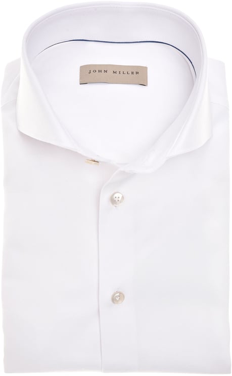 John Miller John Miller Overhemd Slim Fit  Wit 5346517