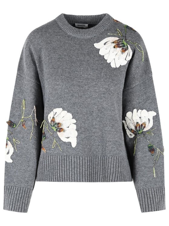 Jonathan Simkhai 'Dawna' Grey Wool And Cashmere Sweater