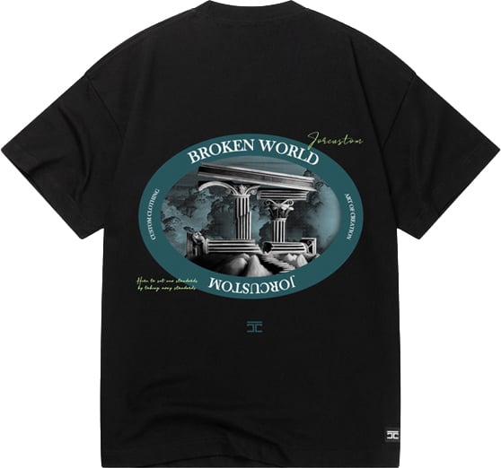 JORCUSTOM Jorcustom Broken World Loose Fit T-Shirt
