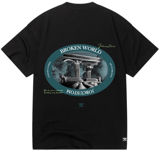 JORCUSTOM Jorcustom Broken World Loose Fit T-Shirt