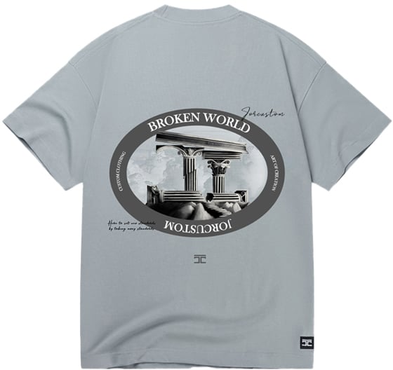 JORCUSTOM Jorcustom Broken World Loose Fit T-Shirt