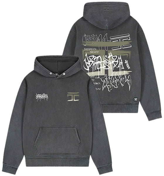 JORCUSTOM Jorcustom Graffiti Fleece Oversized Hoodie