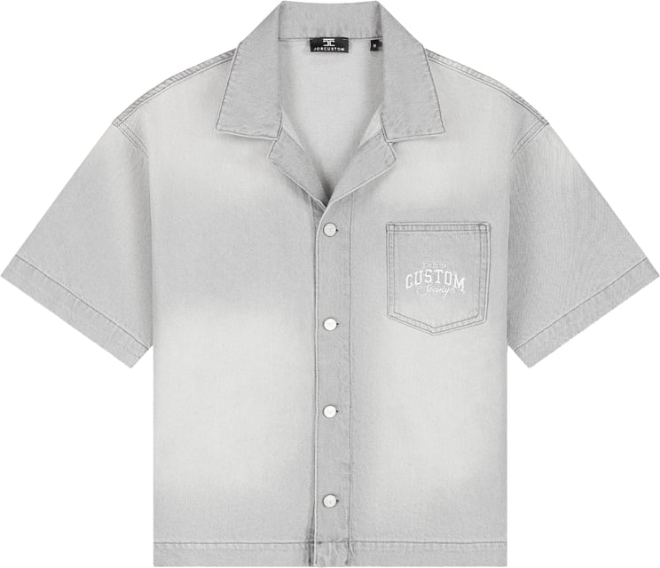 JORCUSTOM Jorcustom CustomSociety Denim Short Sleeve Jacket M-SS26-DENIMSSJACKET-CUSTOMSO LightGrey