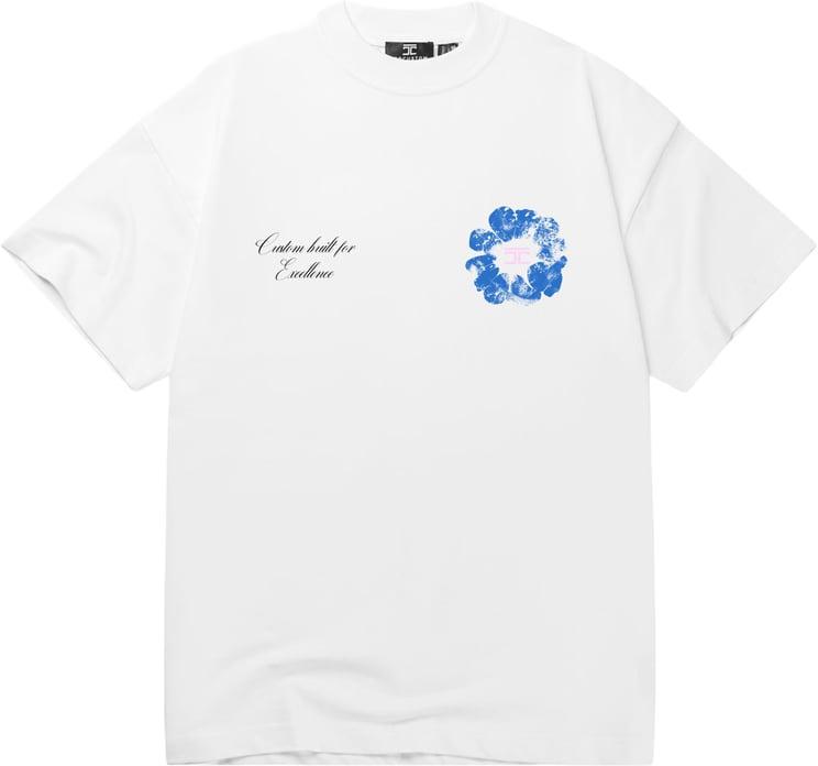 JORCUSTOM Jorcustom Flowers Loose Fit T-Shirt M-SS26-LFTSHIRT-FLOWERS White