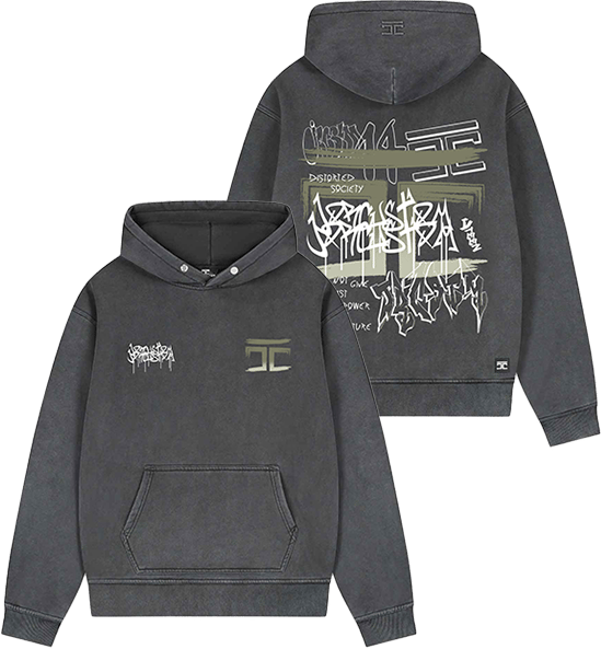 JORCUSTOM Jorcustom Graffiti Fleece Oversized Hoodie