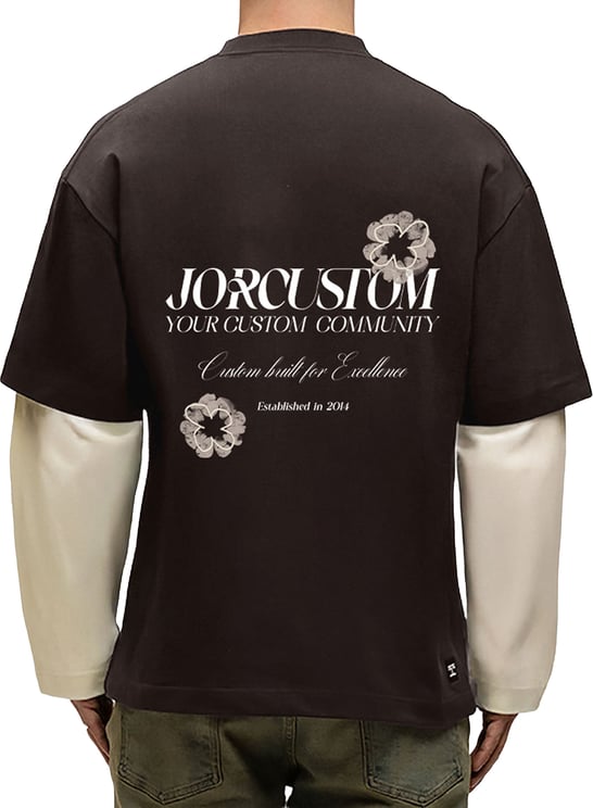 JORCUSTOM Flowers Double Layered Longsleeve T-Shirt