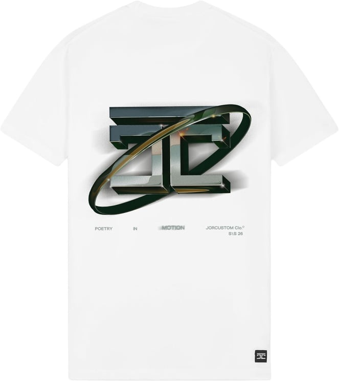 JORCUSTOM PoetryIn Slim Fit T-Shirt White