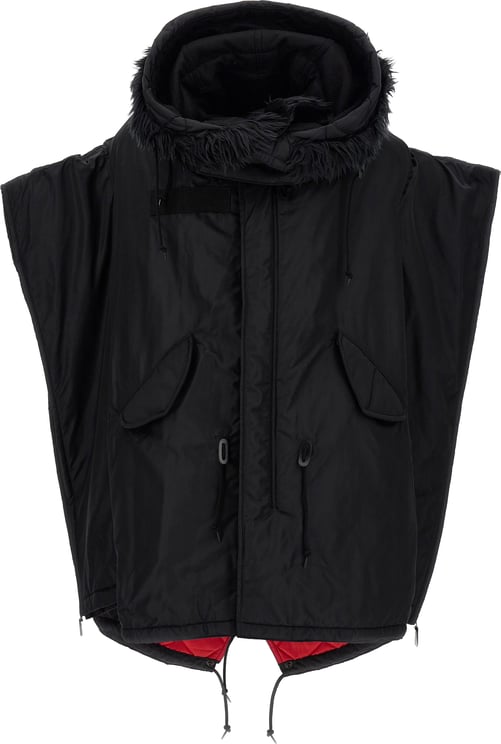 Junya Watanabe Junya Watanabe Black Nylon Full-Length Jacket